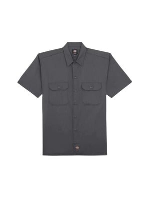 Short Sleeve Work Shirt - Charcoal gray