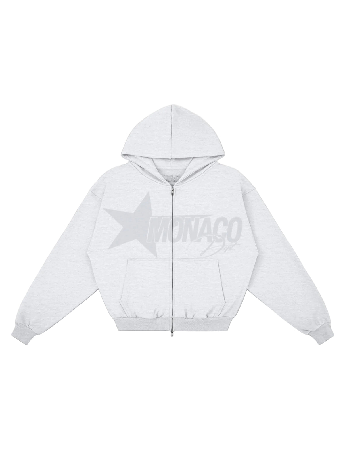 Zip-UP Hoodie BLUR DEPT. - gris chiné