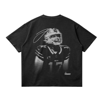 T-shirt JOSH ALLEN BLUR - noir délavé
