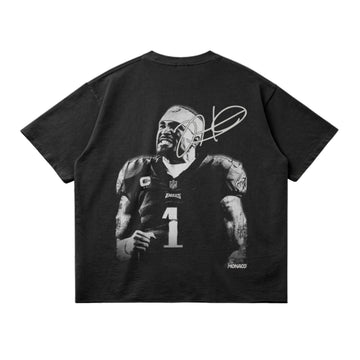 T-shirt JALEN HURTS BLUR - noir délavé