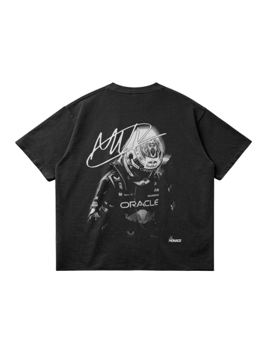 VERSTAPPEN LEGACY BLUR TEE - Faded Black