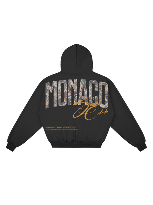 Zip-UP Monaco Heritage Camo - Noir