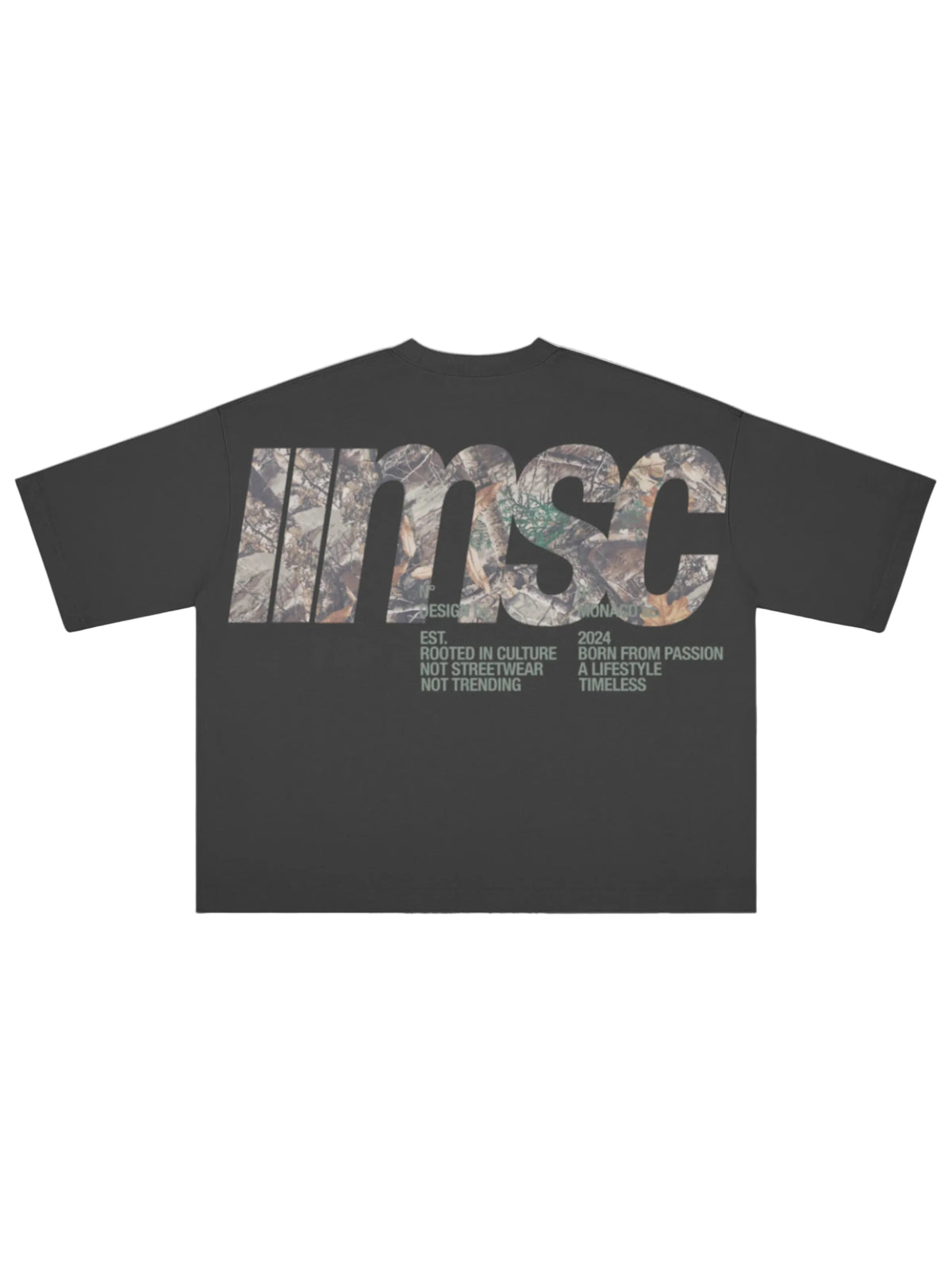 T-SHIRT LABEL CAMO - Noir