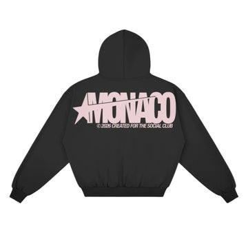Zip-UP Hoodie MONACO ALL-STAR - Noir/Rose
