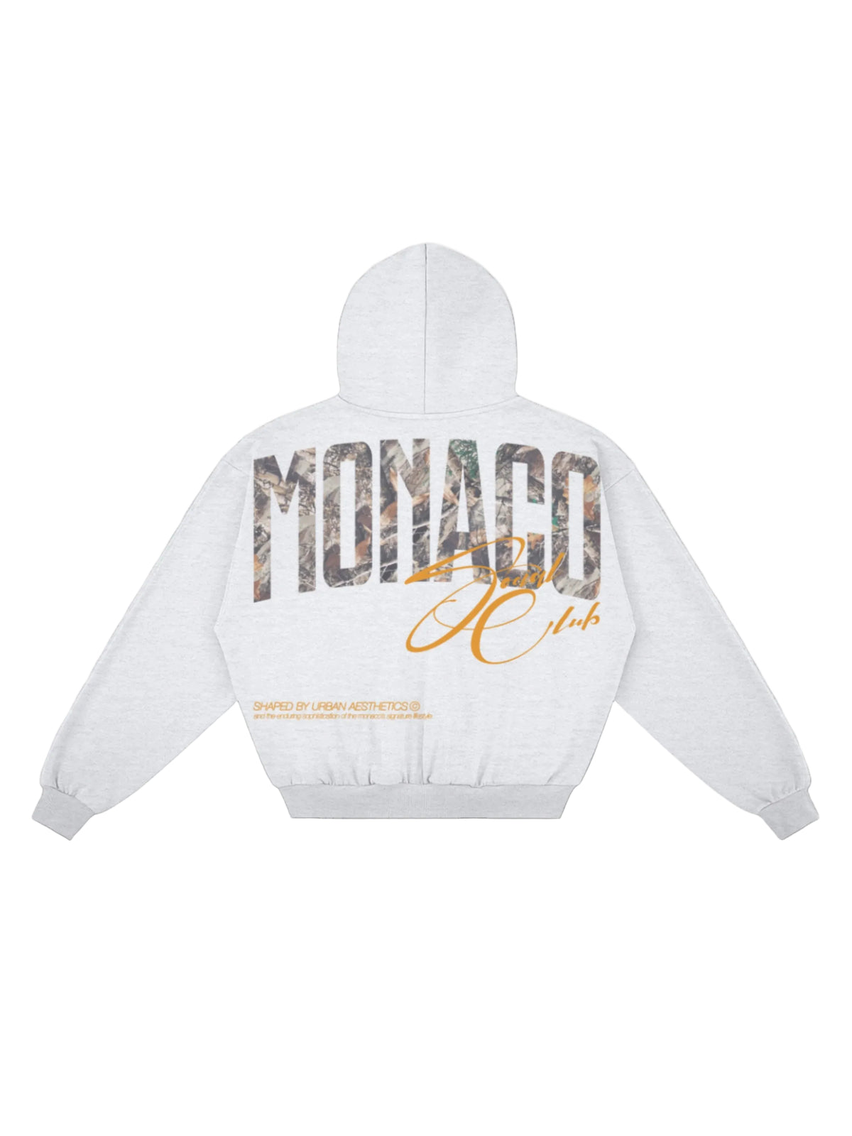 FULL-ZIP MONACO HERITAGE CAMO HOODIE - Heather Gray