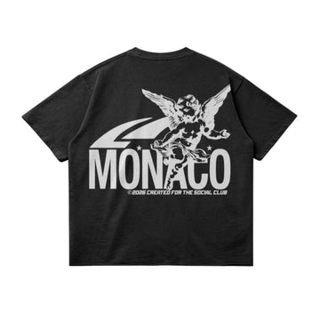 LE SAINT TEE -Noir délavé
