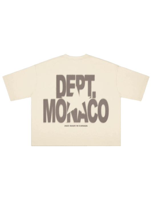 BLUR DEPT. TEE -  Soft Ivory