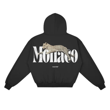 LE HOODIE LEOPARD -  noir