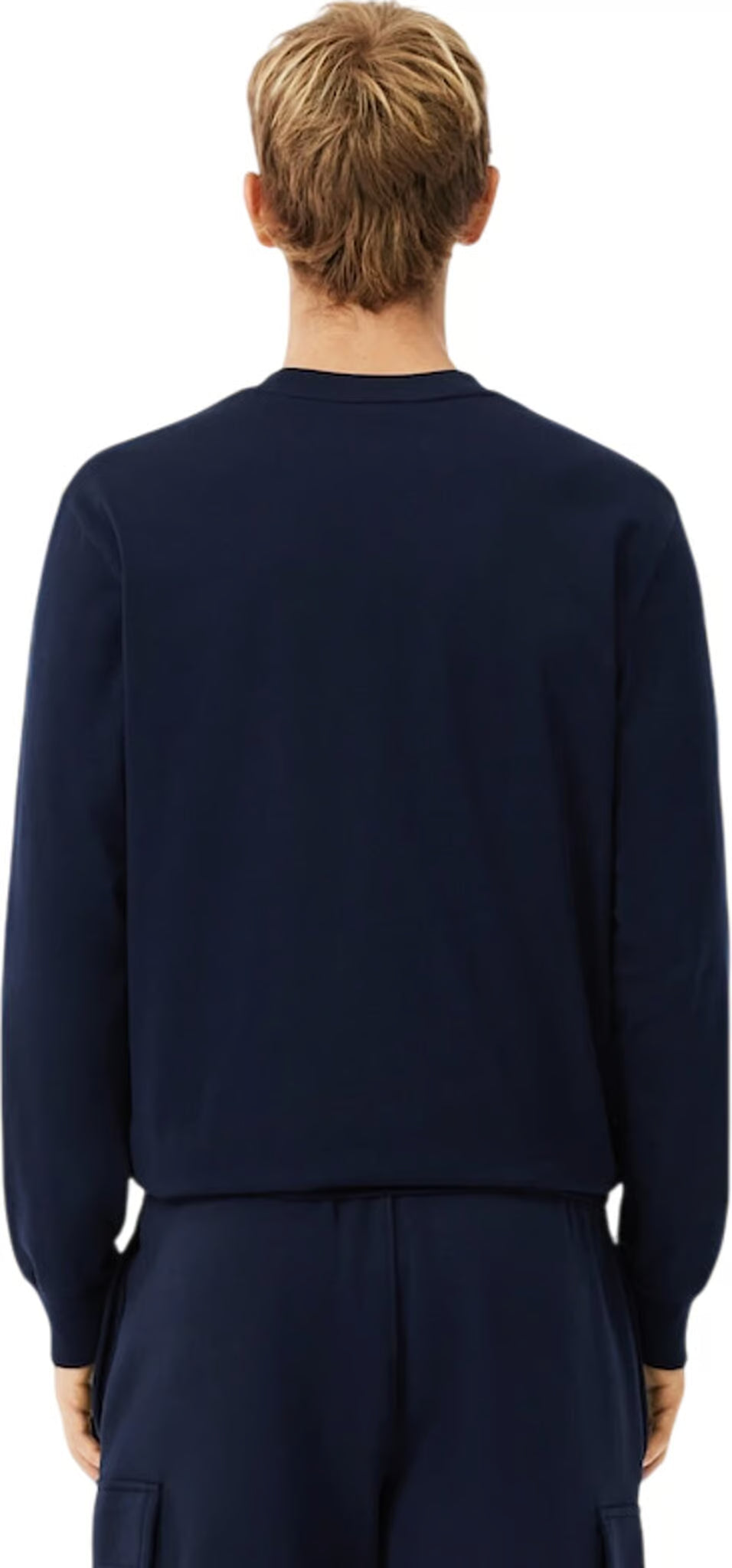 Men's Long Sleeve Cotton T-Shirt - Navy
