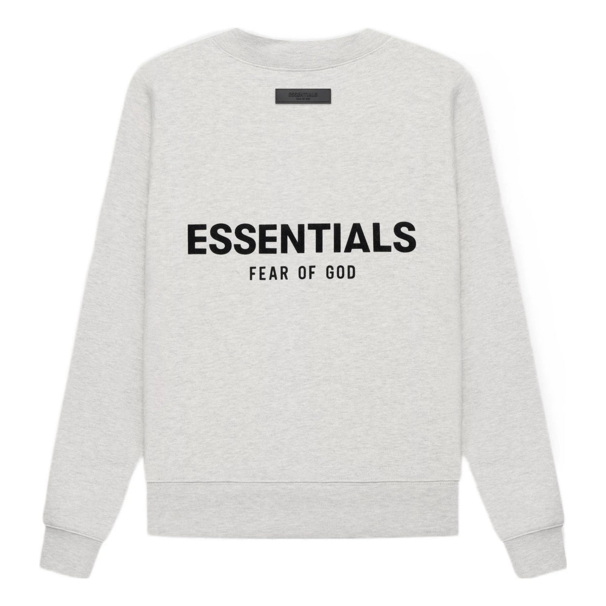 ESSENTIALS FOG CREWNECK LIGHT HEATHER OATMEAL SS22