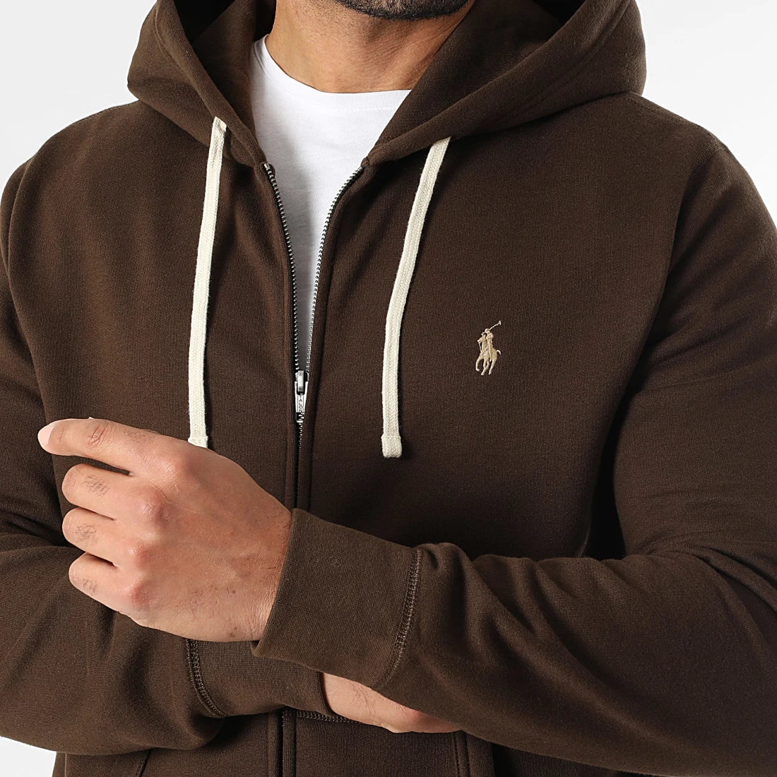 The RL Fleece Hoodie - Brown