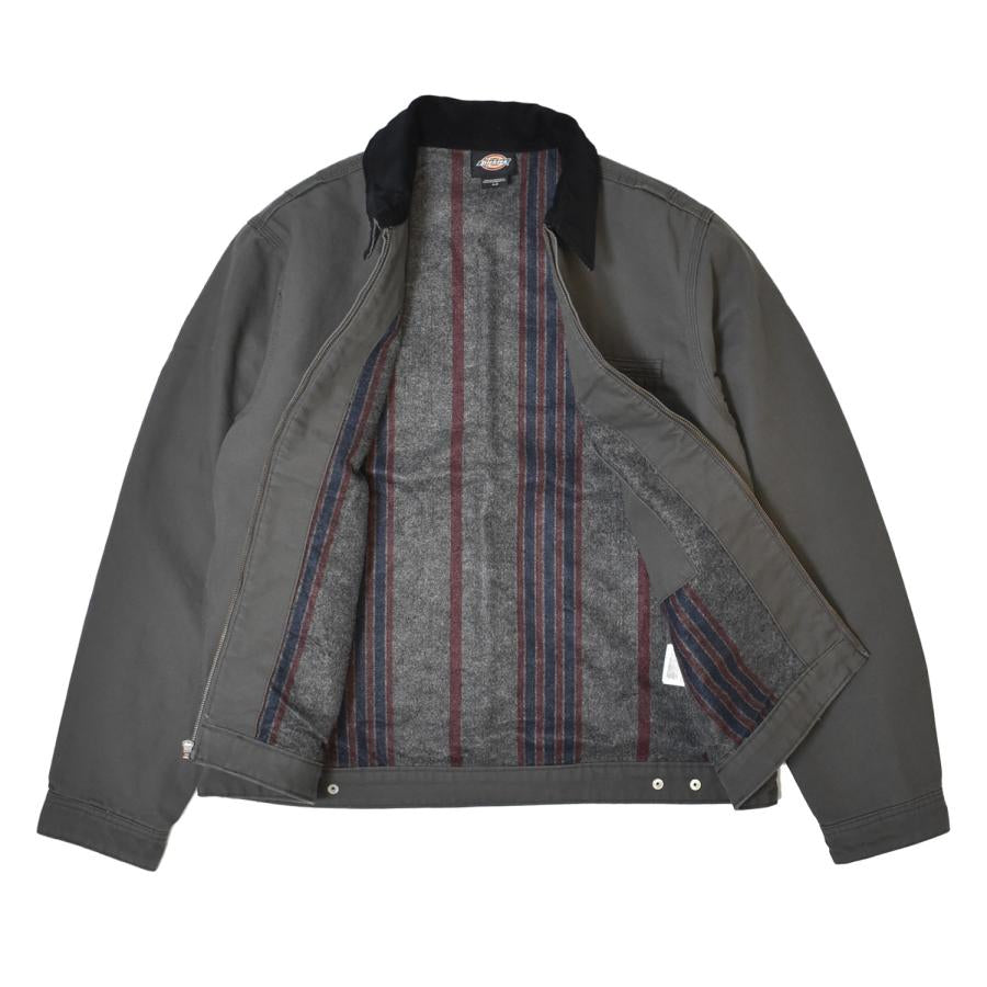 Blanket Lined Duck Canvas Jacket - Grey