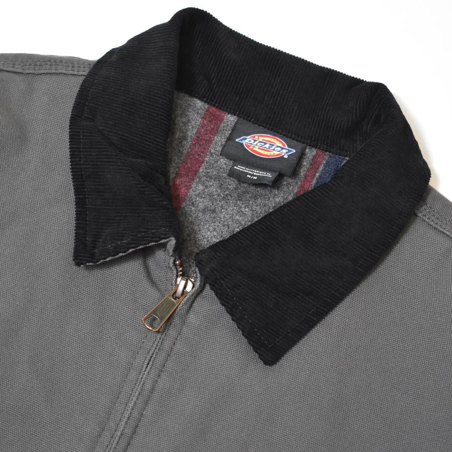 Blanket Lined Duck Canvas Jacket - Grey