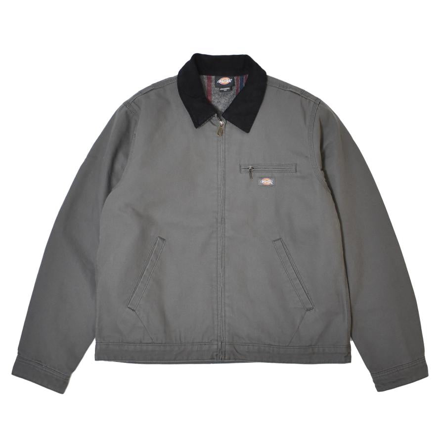 Blanket Lined Duck Canvas Jacket - Grey