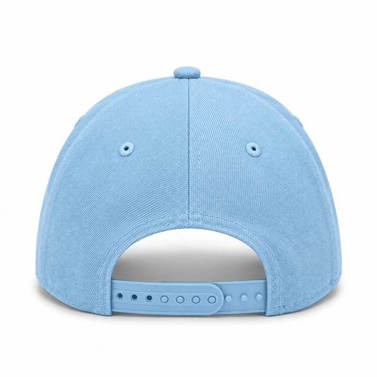 Los Angeles Dodgers 'Upside Down LA Logo' 9FORTY A-Frame Snapback - Blue Sky