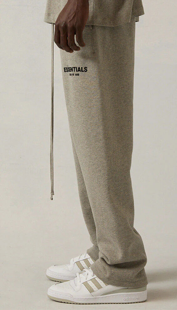 ESSENTIALS FOG RELAXED SWEATPANTS DARK HEATHER OATMEAL SS22