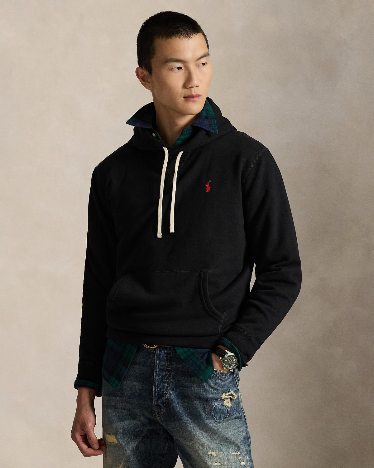 The RL Fleece Hoodie - Black