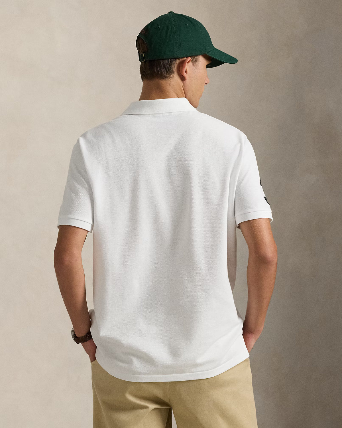 Polo en maille Big Pony - Blanc/noir