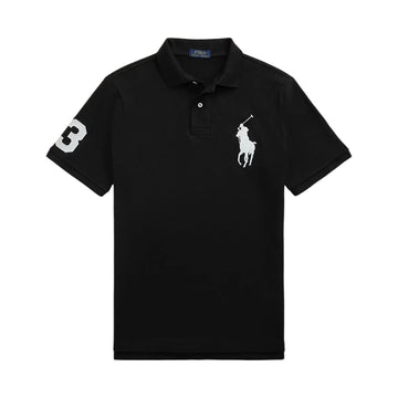 Polo en maille Big Pony - Noir/Blanc