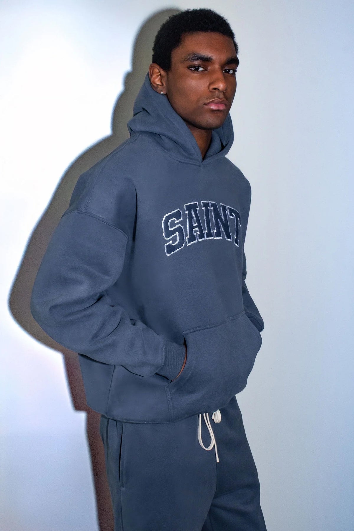 Hoodie- Saint Logo - Midnight blue