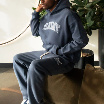 PANTALON DE JOGGING DÉCONTRACTÉ  SAINT LOGO - Bleu minuit