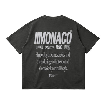 T-shirt MONACO AESTHETIC - Gris foncé