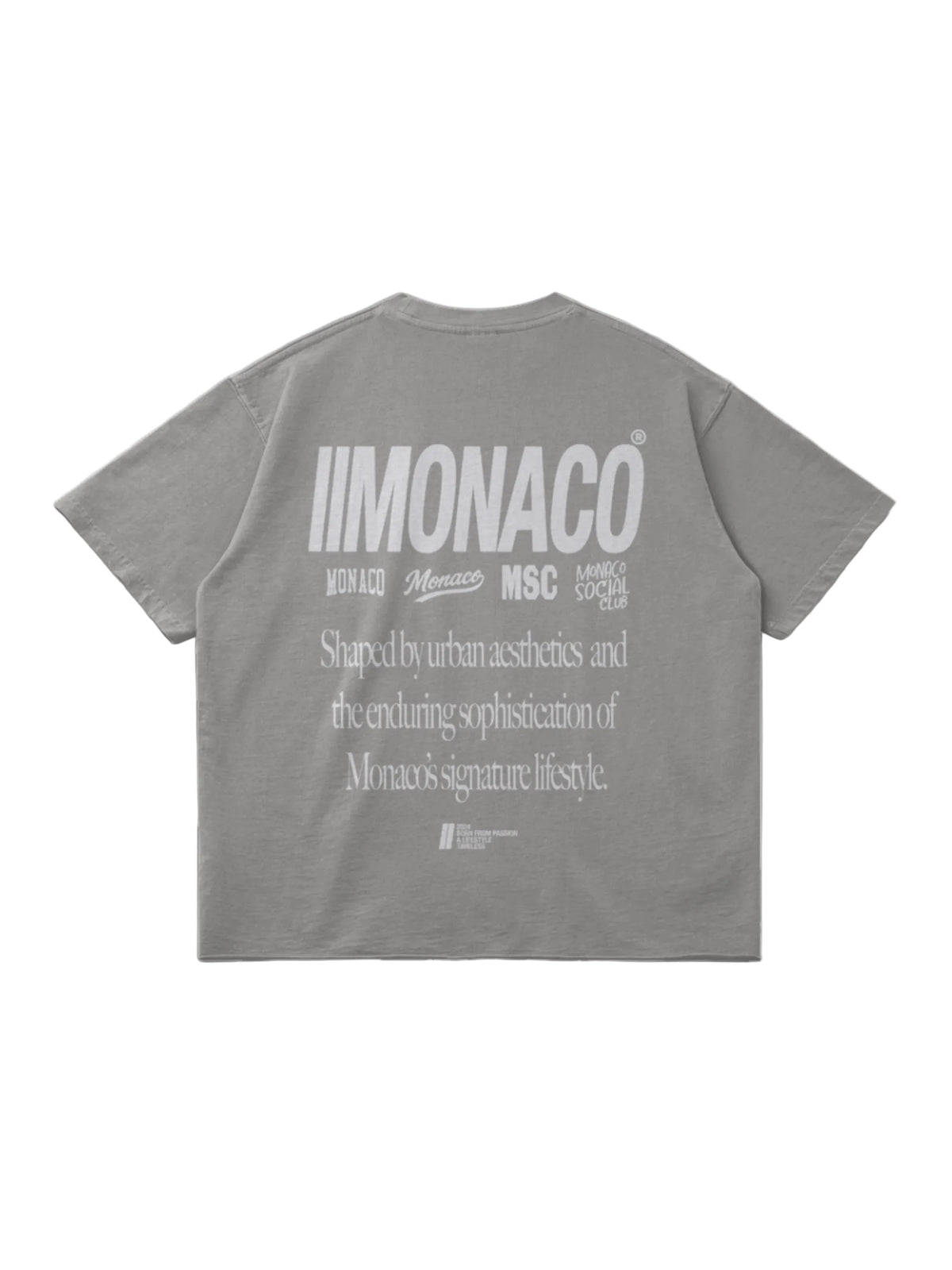 T-shirt MONACO AESTHETIC - Gris clair