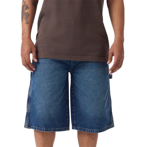 Worn In Relaxed Carpenter Denim Shorts 13" - VICKERY WASH