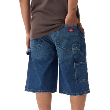 Worn In Relaxed Carpenter Denim Shorts 13" - VICKERY WASH