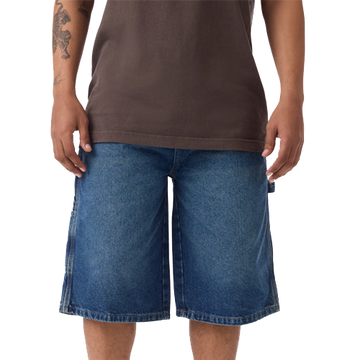 Worn In Relaxed Carpenter Denim Shorts 13" - VICKERY WASH