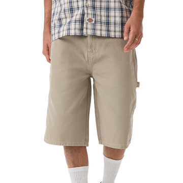 Worn In Relaxed Carpenter Duck Shorts 13" - SILVER BIRCH