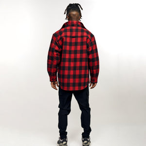 Flannel Over Shirt Red