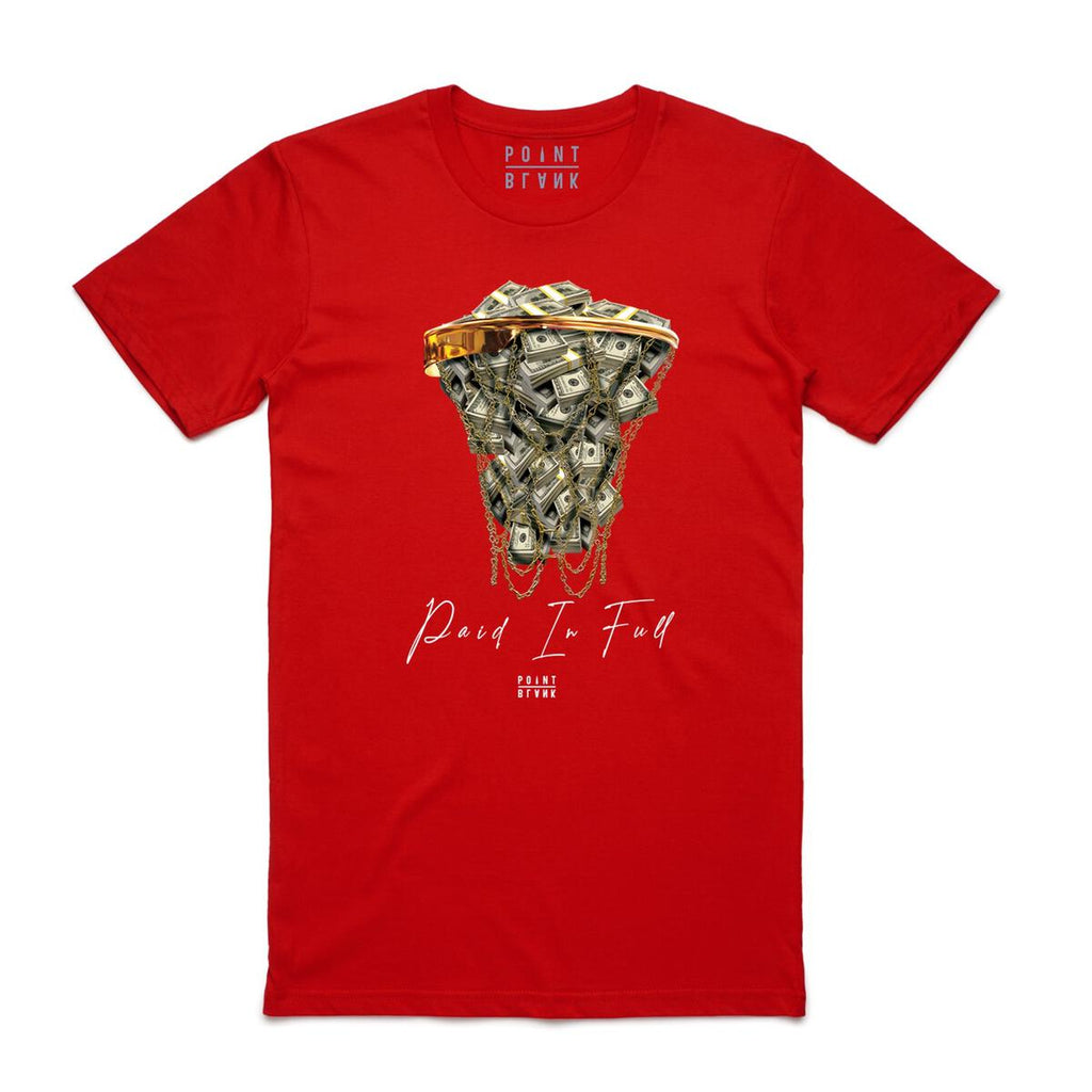 T-shirt Point Blank Paid in Full in Red