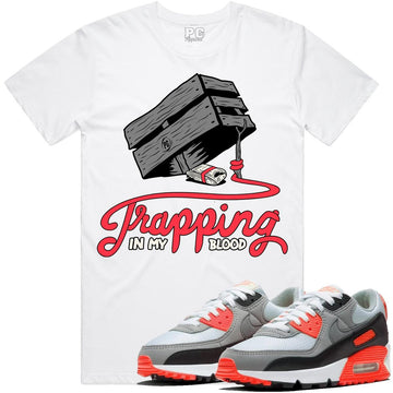 T-shirt Planet of the grapes TRAPPING White w/ Infrared & Gray