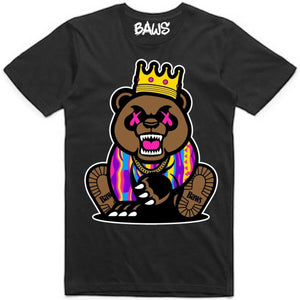 T-shirt Baws Grizzly Black/Pink