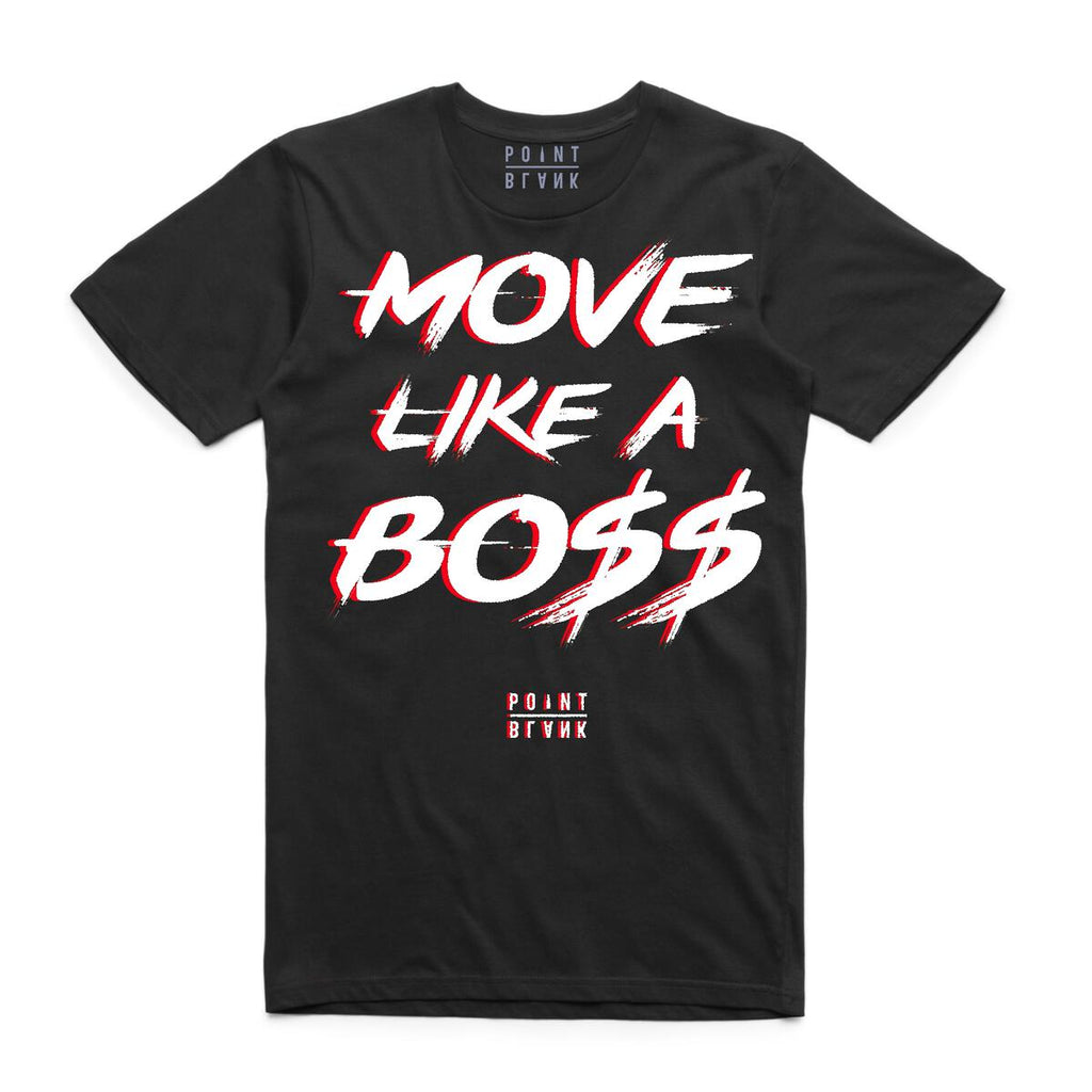Move Like a Bo$$ T-Shirt - BLACK/RED