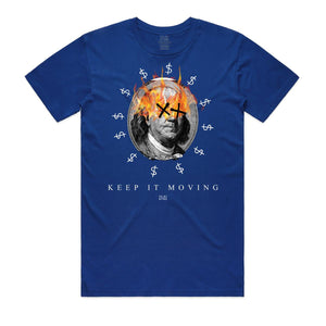 Keep It Moving Benjamin T-Shirt - ROYAL