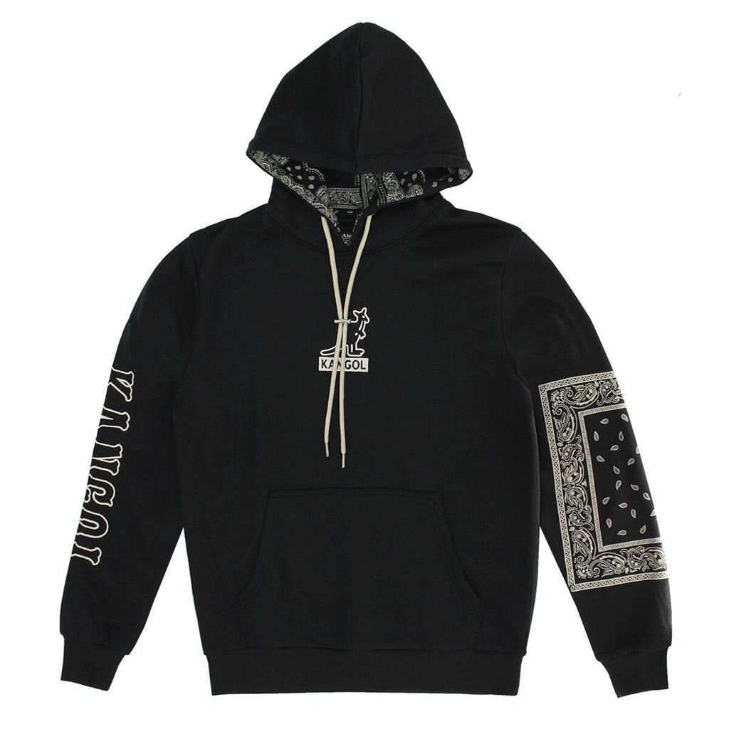 Boxed Out Paisley Hoodie BLACK