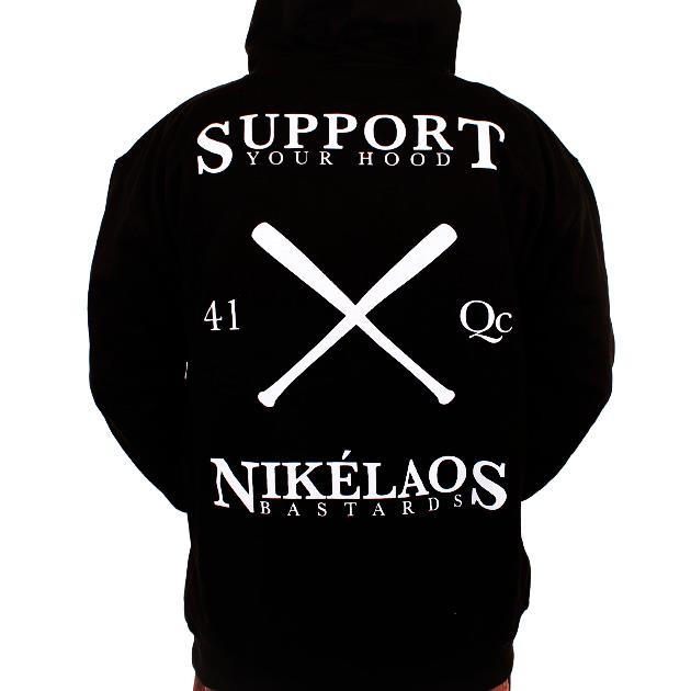 Support hoodie black