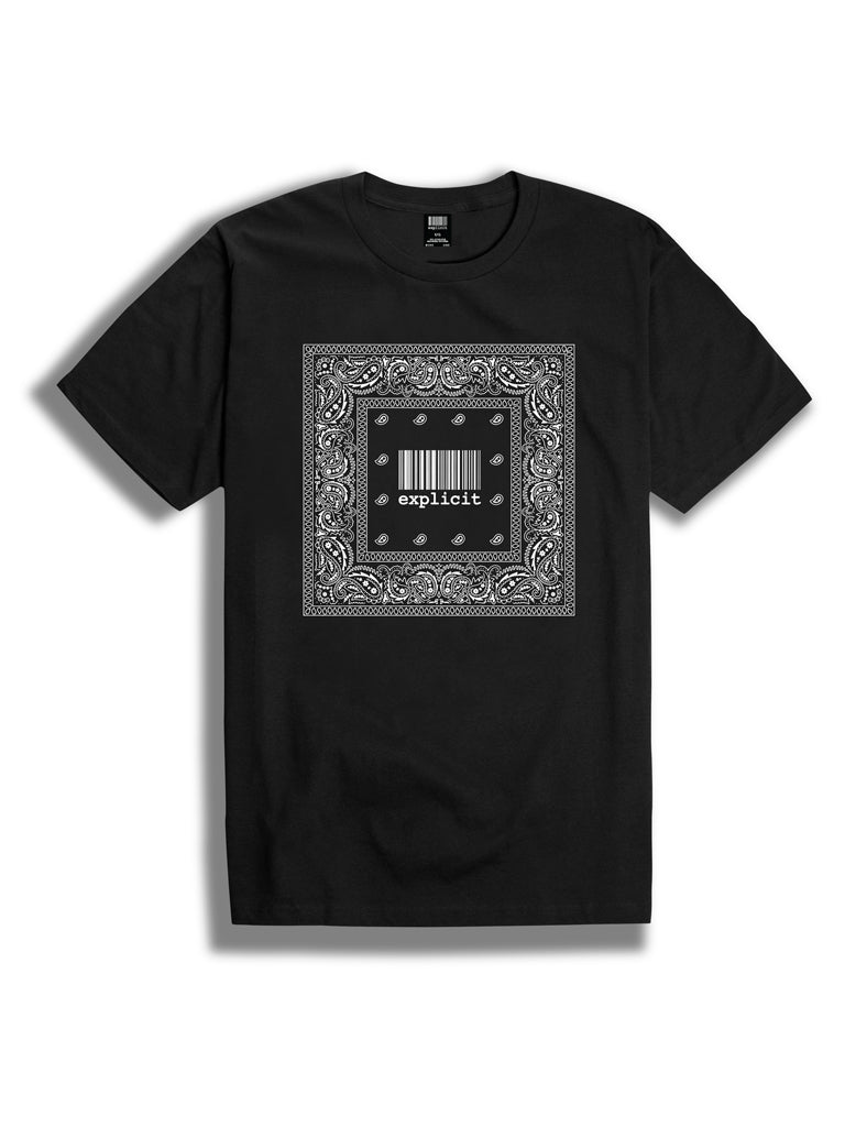 T-Shirt Explicit Bandana square black