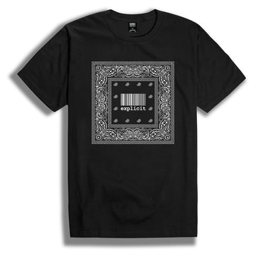 T-Shirt Explicit Bandana square black