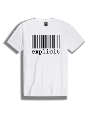 T-shirt explicit BARCODE White