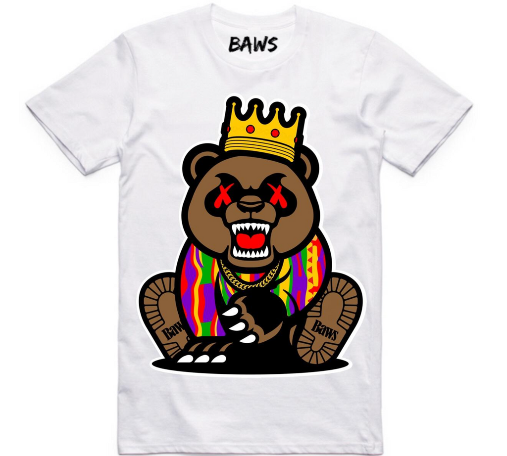 T-shirt Baws Grizzly White