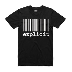 T-shirt explicit BARCODE Black