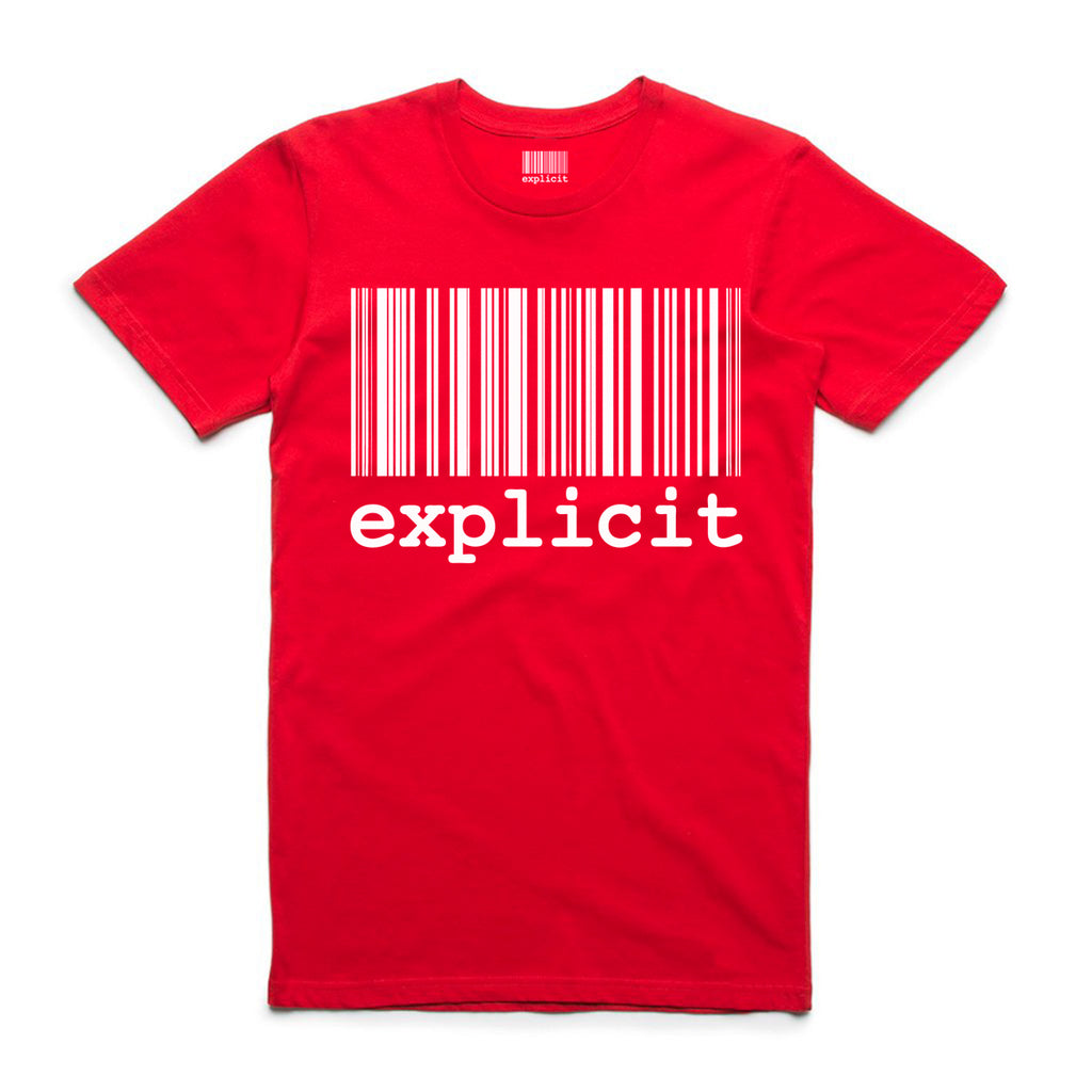 T-shirt explicit BARCODE red