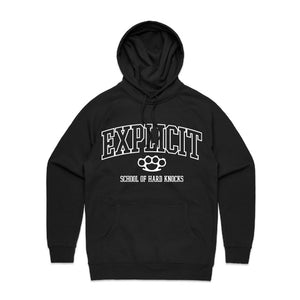 Hoodie Explicit SCHOOL OF HARD KNOCKS BLACK