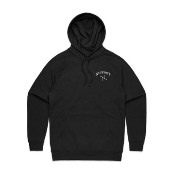 Support hoodie black
