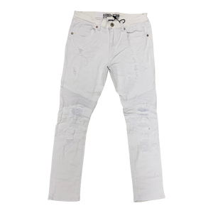 Moto Jeans White