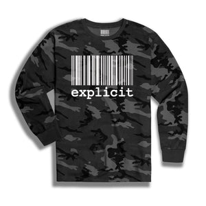 Longsleeves explicit BARCODE Black Camo