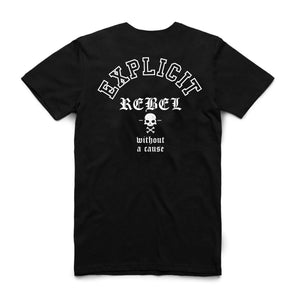 T-shirt Explicit REBEL Black
